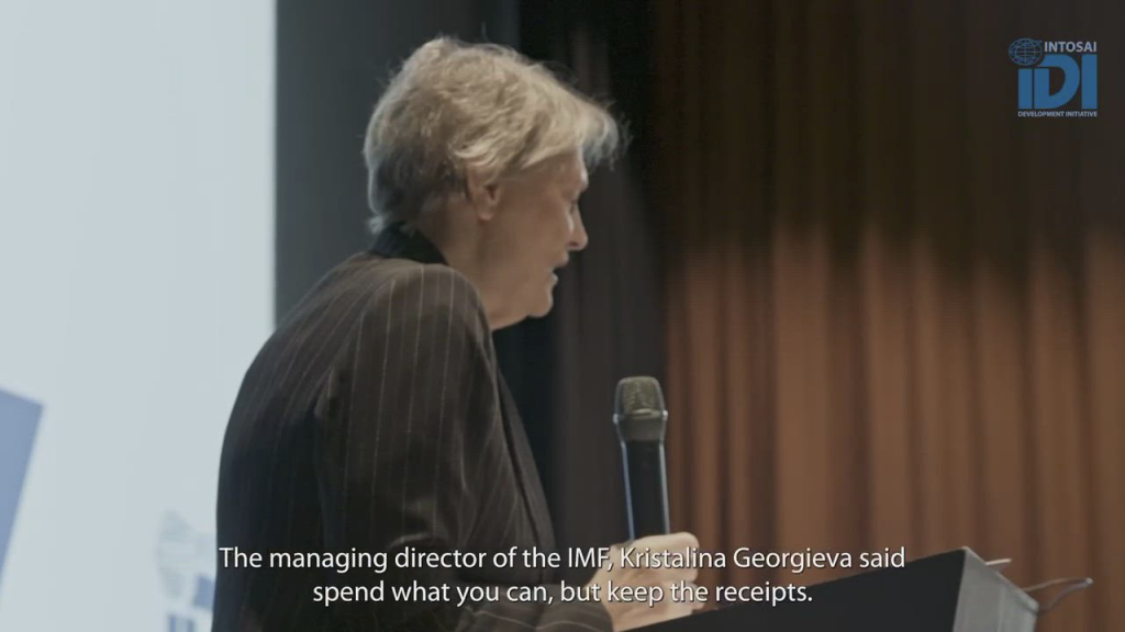 IDC Goodwill Ambassador for SAI Independence speaks at IDI-EITI conference